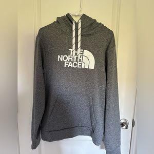 Grey sweatshirt with hoody . Northface size S